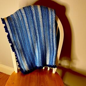 Handmade crochet baby quilt